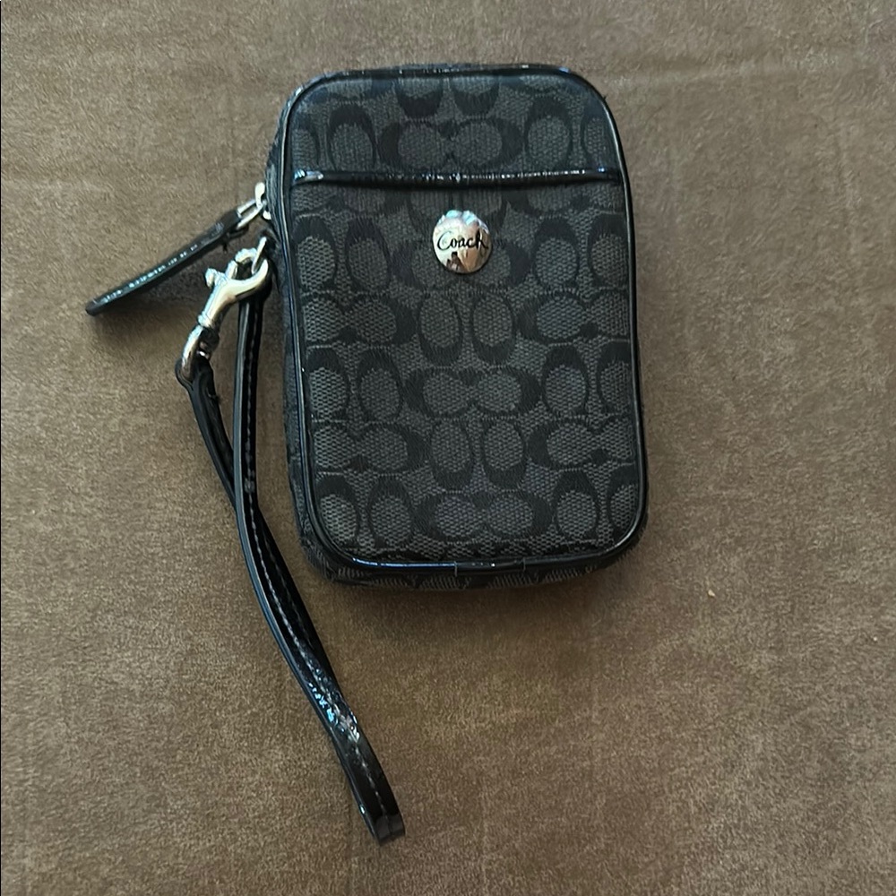 Coach Black Wristlet
